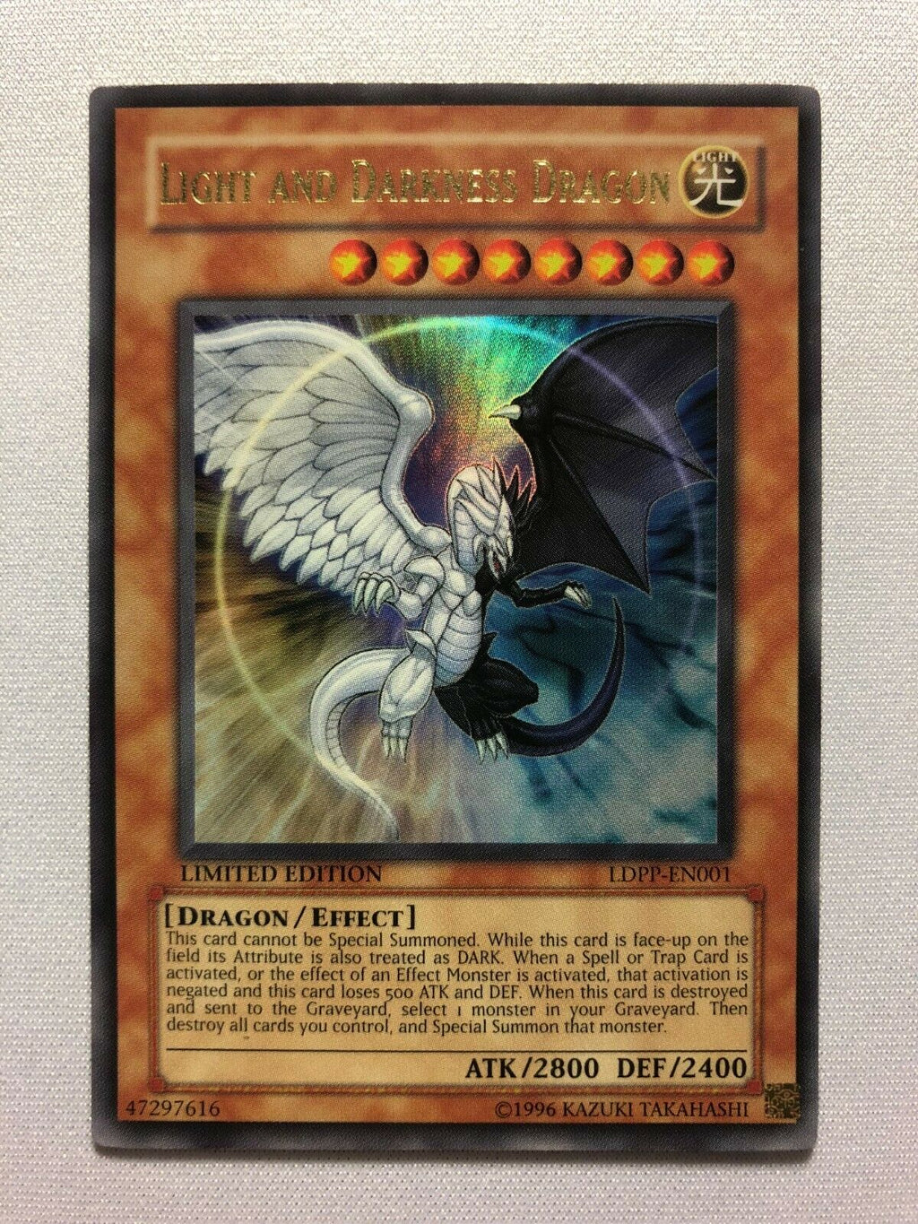 Yugioh Light and Darkness Dragon LDPP-EN001 Limited Edition Ultra Rare