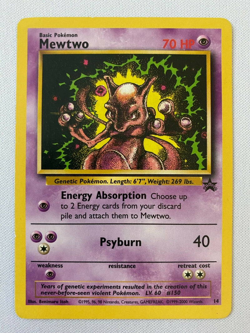 Mewtwo 14 Black Star Promo Rare Pokemon Card Near Mint Mewtwo 14 Black Star Promo Rare Pokemon Card Near Mint