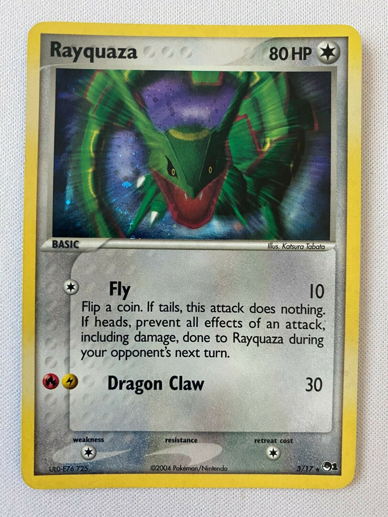 Rayquaza 3/17 Holo Rare Promo Pokemon Card Near Mint