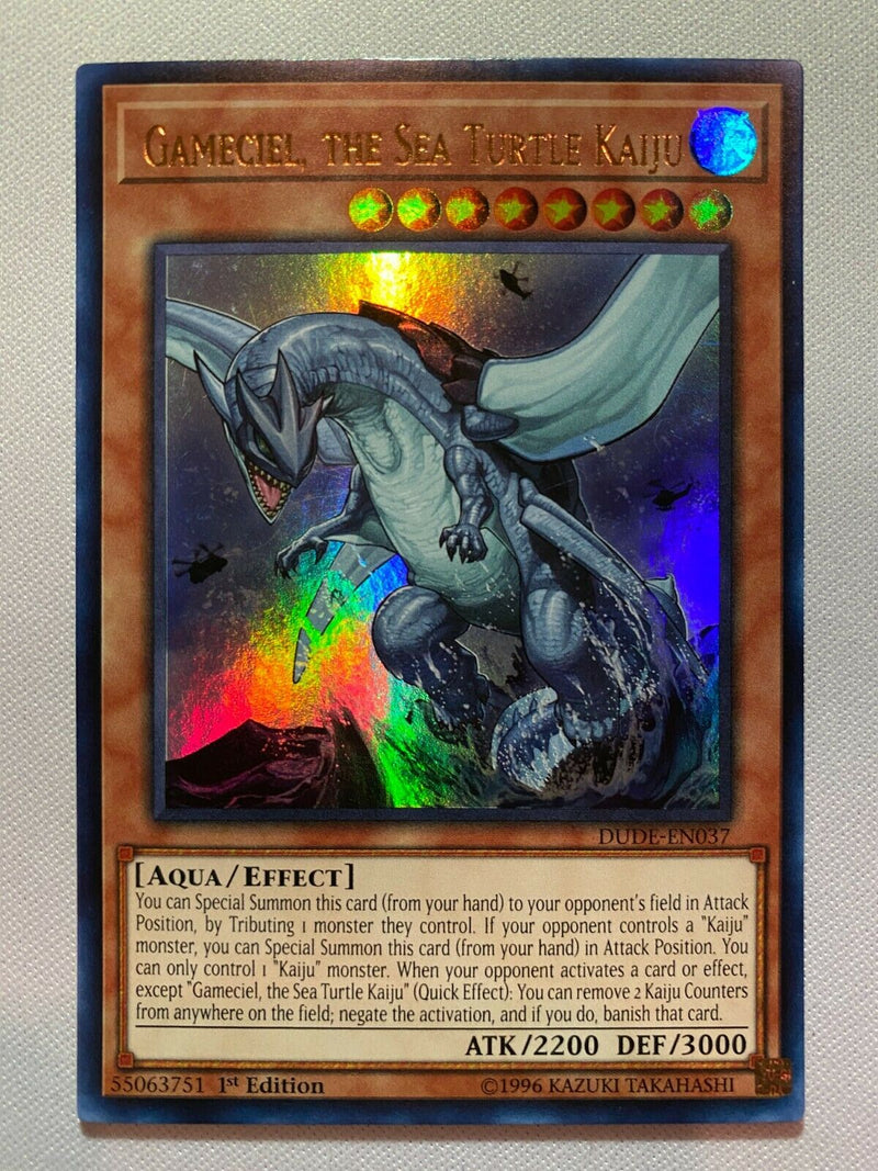 Yugioh Gameciel, the Sea Turtle Kaiju DUDE-EN037 1st Edition Ultra Rar Yugioh Gameciel, the Sea Turtle Kaiju DUDE-EN037 1st Edition Ultra Rar