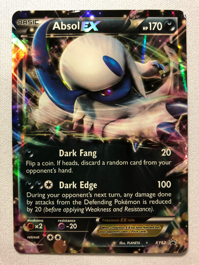 Absol EX XY62 Black Star Promo Holo Rare Pokemon Card Near Mint
