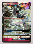 Alolan Ninetales GX 132/214 Holo Ultra Rare Lost Thunder Pokemon Card Near Mint