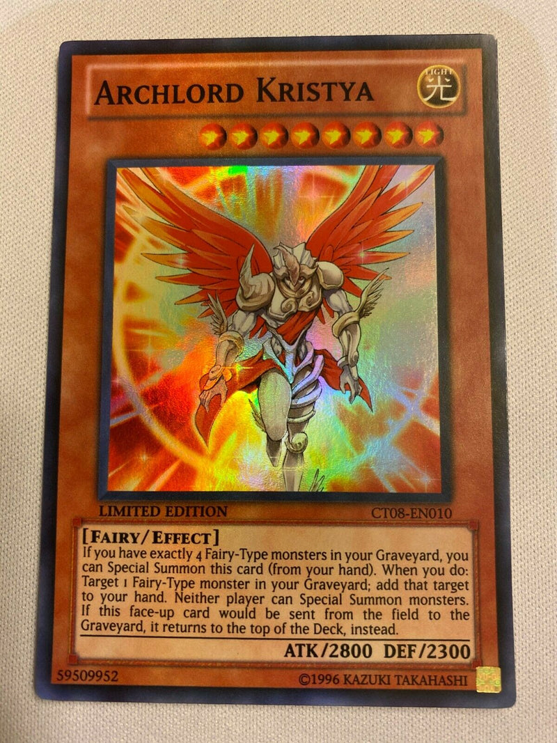 yugioh archlord deck Yugioh Archlord Kristya CT08-EN010 Limited Edition Super Rare Near Min