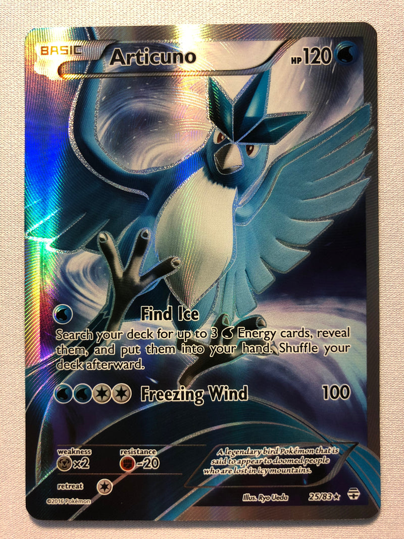 Articuno 25/83 Holo Rare Generations Pokemon Card Near Mint