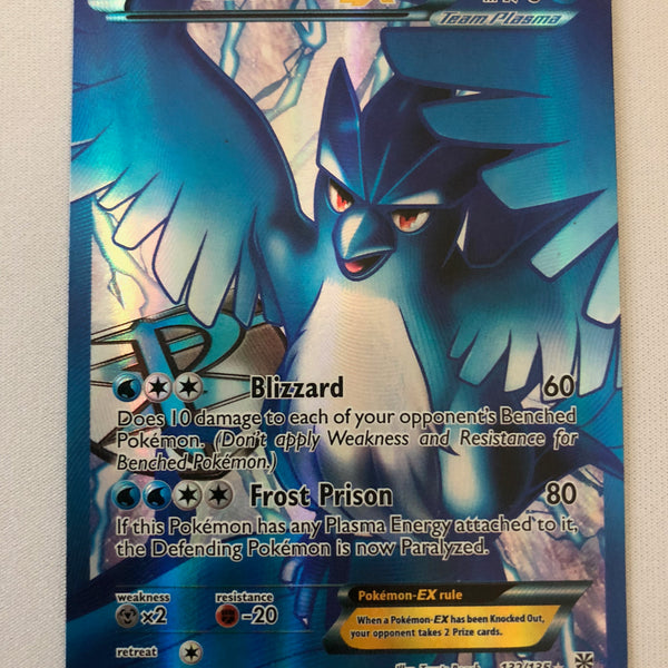 Articuno EX 132/135 Full Art Ultra Rare Plasma Storm Pokemon Card Near