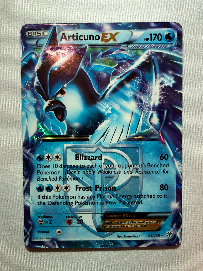 Articuno EX 25/135 BW Plasma Storm Holo Rare Pokemon Card Near Mint Articuno EX 25/135 BW Plasma Storm Holo Rare Pokemon Card Near Mint