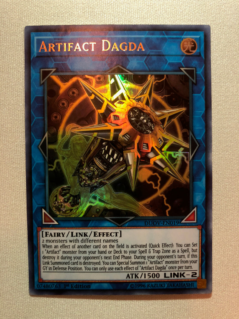 Yugioh Artifact Dagda DUOV-EN019 Ultra Rare 1st Edition Near Mint