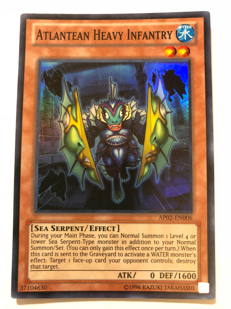 yugioh atlantean cards Yugioh Atlantean Heavy Infantry AP02-EN006 Astral Pack 2 Super Rare Ne