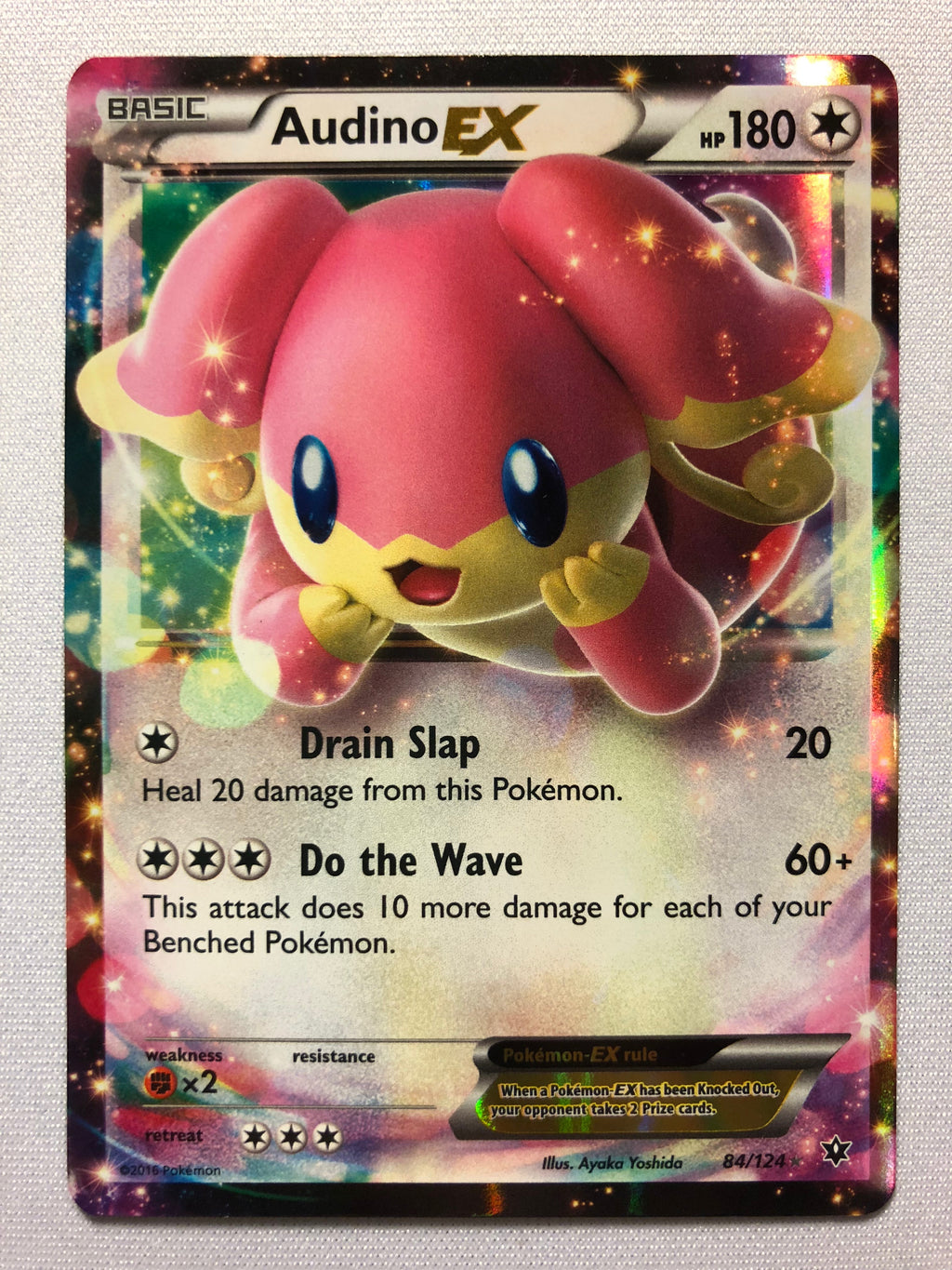 Audino EX 84/124 Ultra Rare Pokemon TCG Card Audino EX 84/124 Ultra Rare Pokemon TCG Card