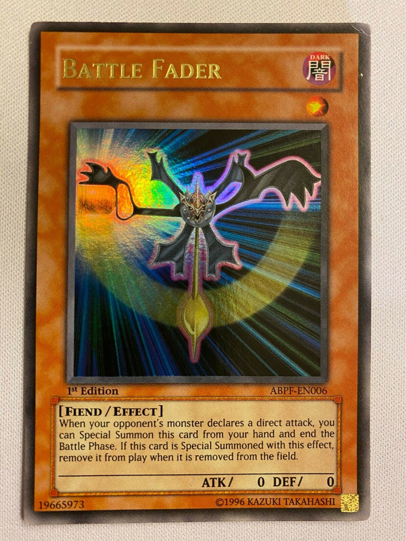 yugioh cards like battle fader Yugioh Battle Fader ABPF-EN006 1st Edition Ultra Rare Near Mint