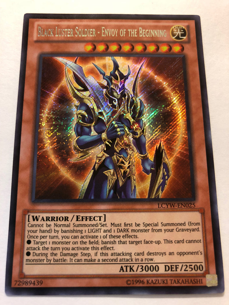 Yugioh Black Luster Soldier - Envoy of the Beginning LCYW-EN025 Secret Rare Near Mint