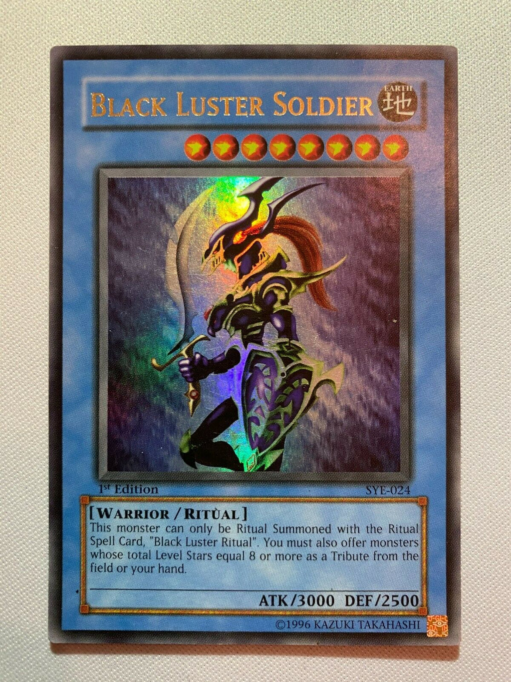 Yugioh Black Luster Soldier SYE-024 1st Edition Ultra Rare NM Yugioh Black Luster Soldier SYE-024 1st Edition Ultra Rare NM