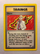 Blaine 100/132 Rare Gym Challenge Pokemon Card Near Mint