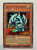 Yugioh Blue-Eyes Toon Dragon DB1-EN066 Super Rare Near Mint