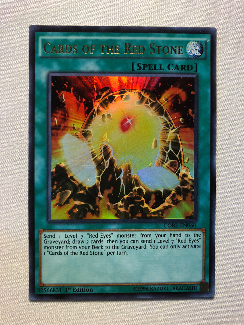 Yugioh Cards of the Red Stone CORE-EN060 Ultra Rare 1st Edition Near M Yugioh Cards of the Red Stone CORE-EN060 Ultra Rare 1st Edition Near M
