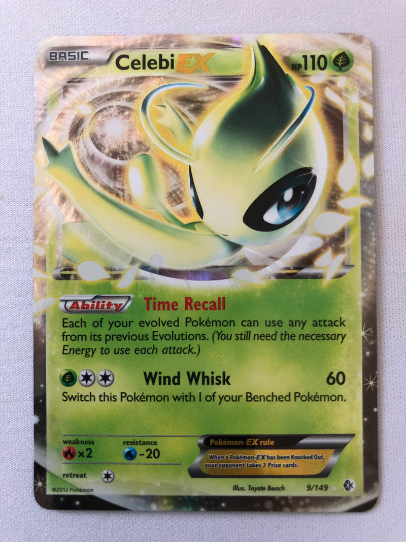 Celebi EX 9/149 Boundaries Crossed Holo Rare Pokemon Card Near Mint