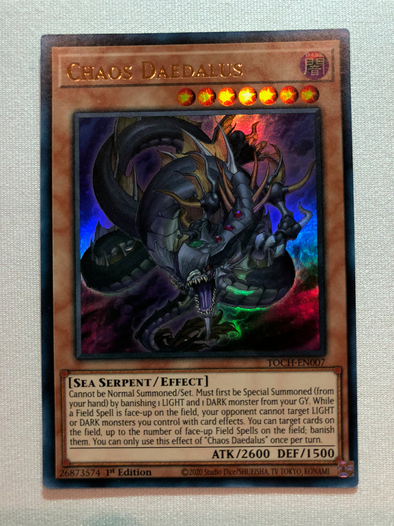 Yugioh Chaos Daedalus TOCH-EN007 Ultra Rare 1st Edition Near Mint