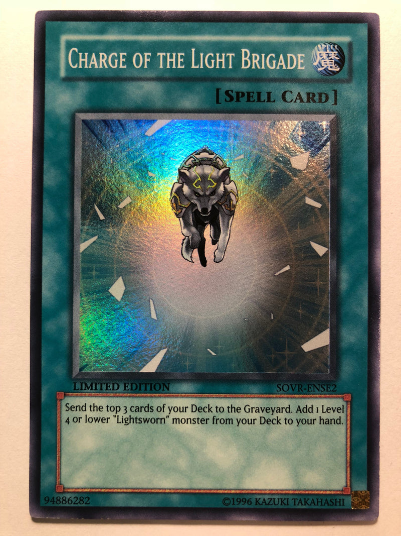 Yugioh Charge Of The Light Brigade SOVR-ENSE2 Super Rare Limited Editi