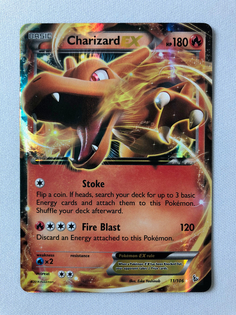 Charizard EX 11/106 XY Flashfire Holo Rare Pokemon Card Near Mint Charizard EX 11/106 XY Flashfire Holo Rare Pokemon Card Near Mint