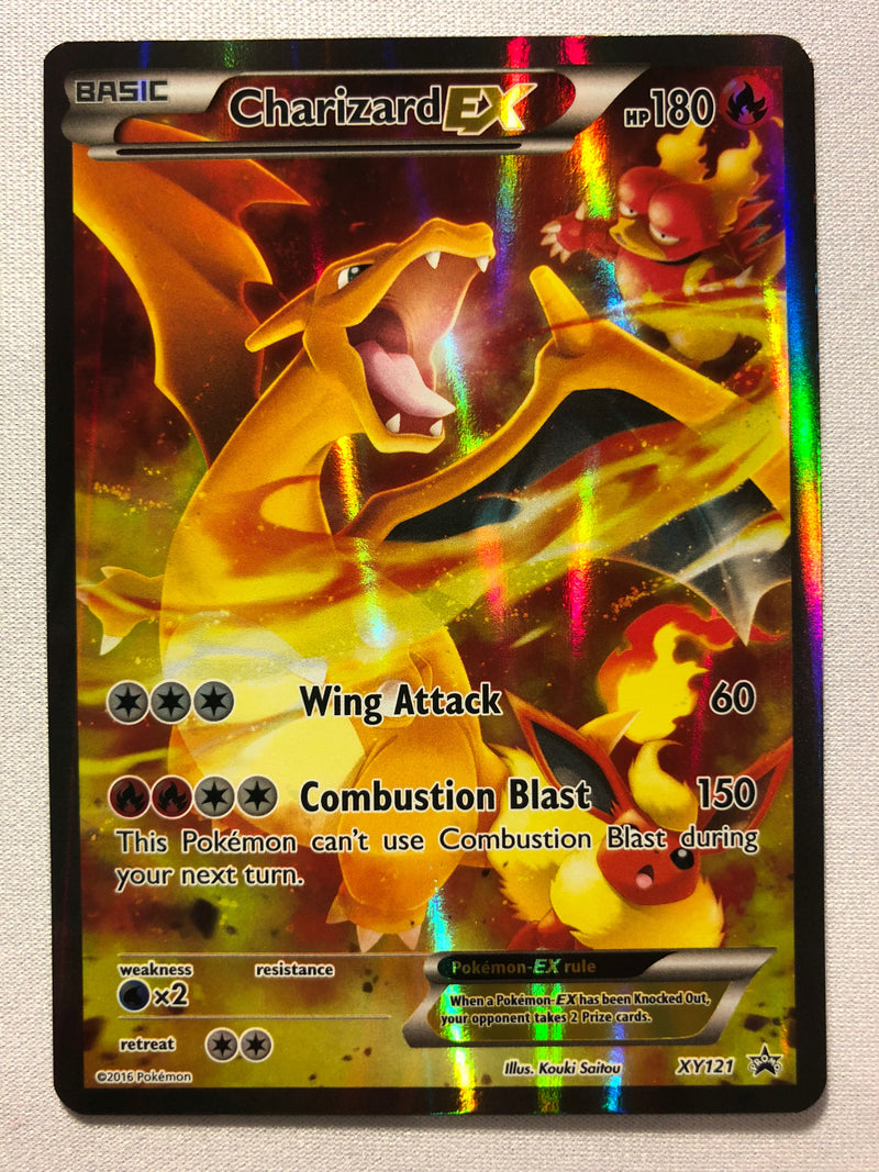 Charizard EX XY121 Black Star Promo Holo Rare Pokemon Card Near Mint