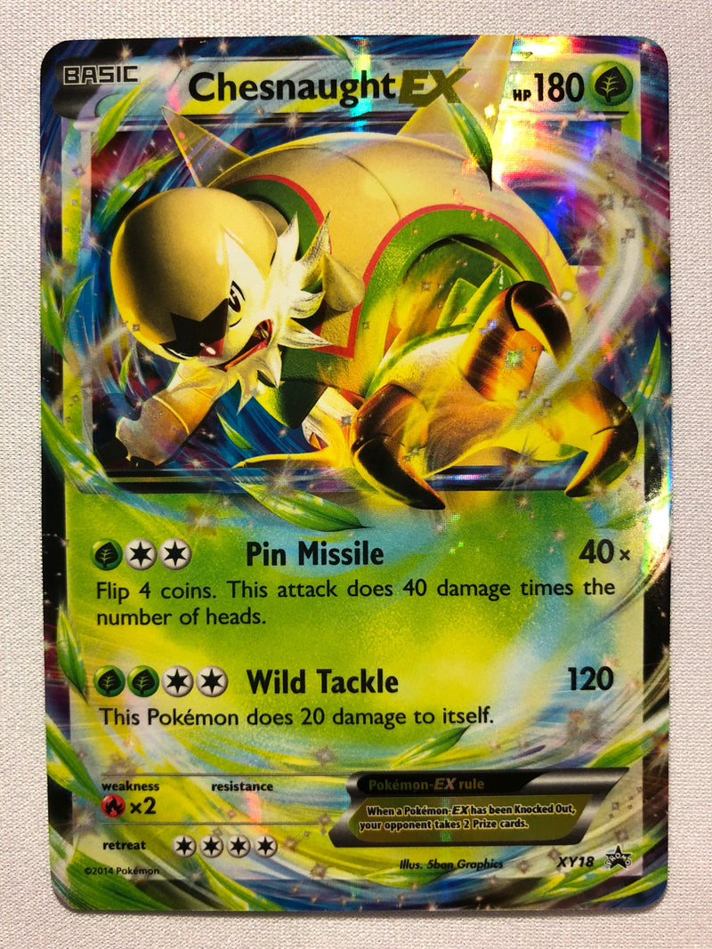 Chesnaught EX XY18 Black Star Promo Holo Rare Pokemon Card Near Mint