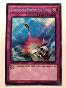 Yugioh Compulsory Evacuation Device LCJW-EN295 Secret Rare 1st Edition