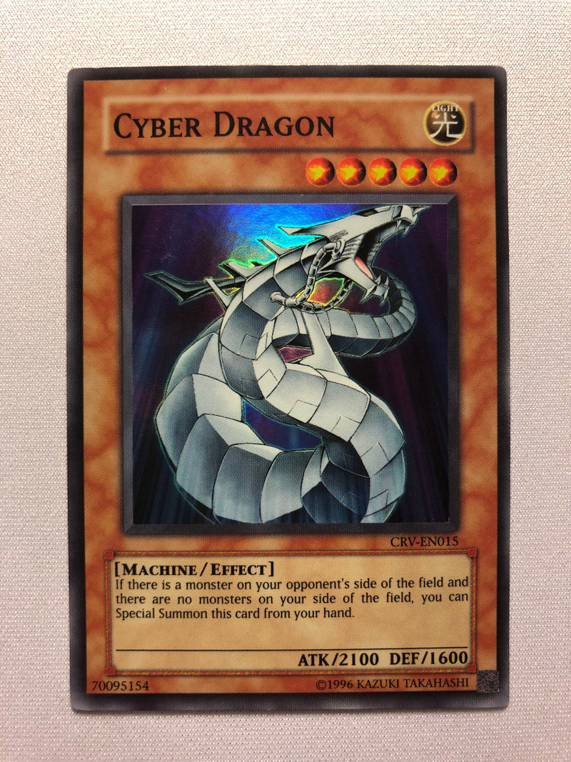 Yugioh Cyber Dragon CRV-EN015 Unlimited Edition Super Rare Near Mint