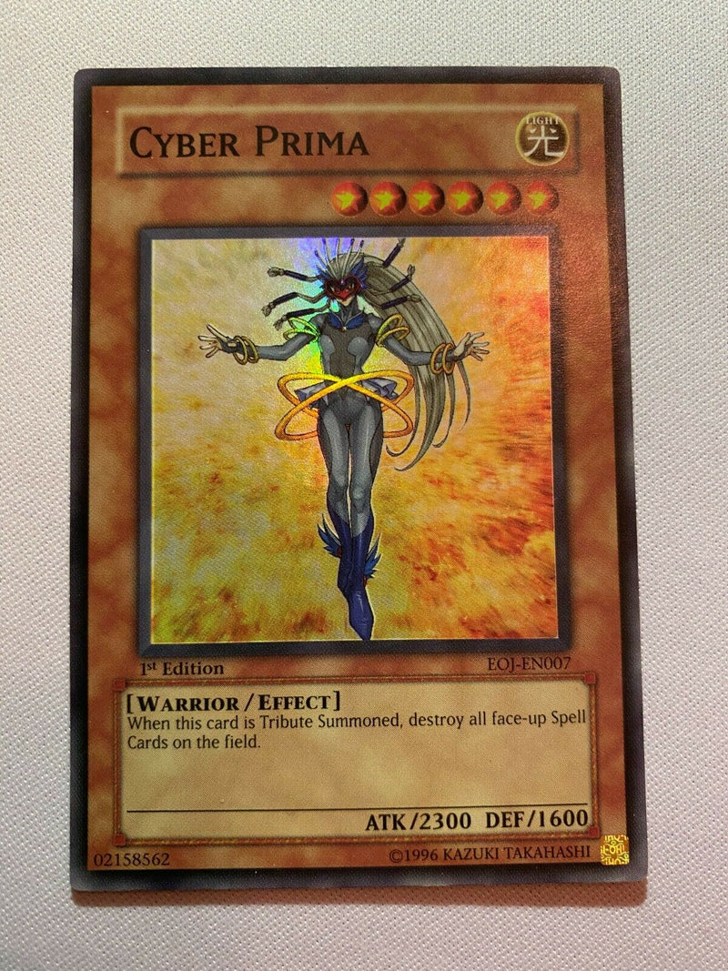 Yugioh Cyber Prima EOJ- EN007 1st Edition Super Rare Near Mint