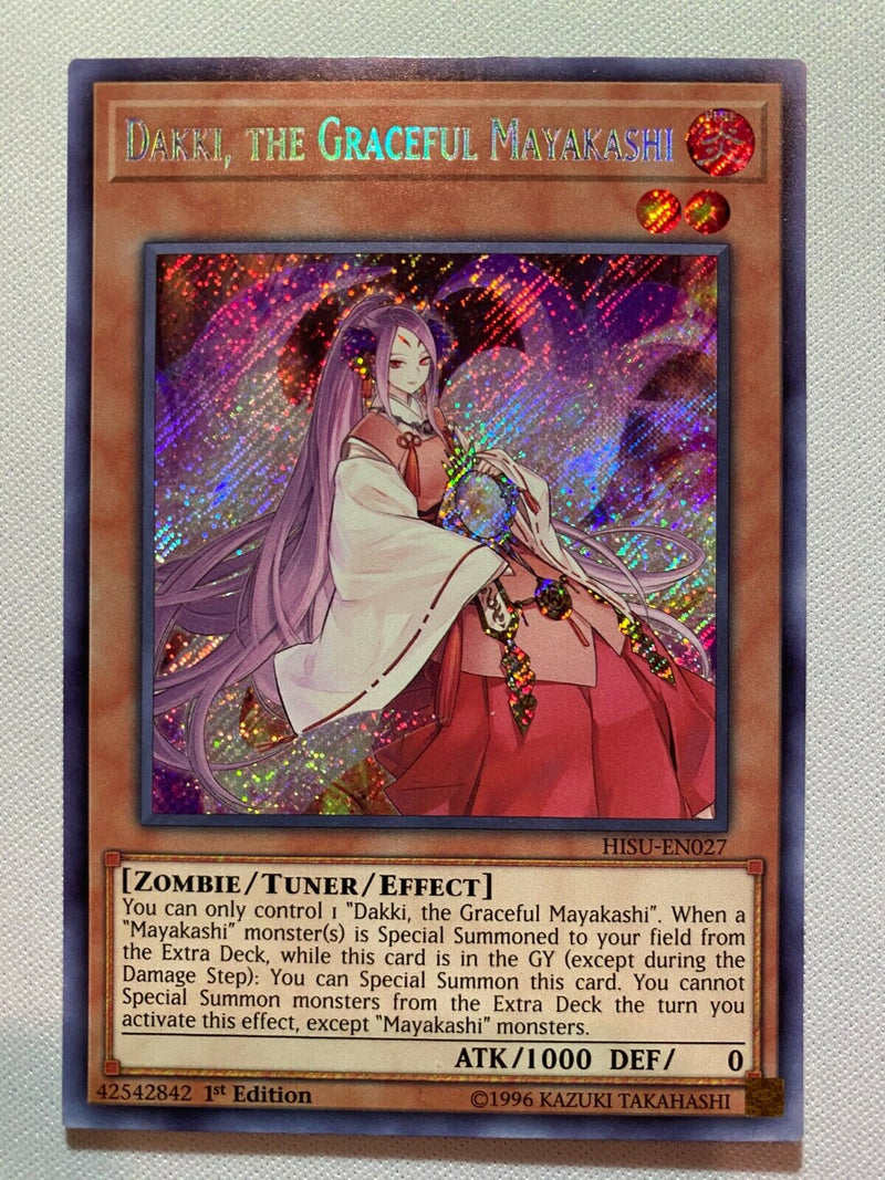 mayakashi yugioh deck Yugioh Dakki, the Graceful Mayakashi HISU-EN027 1st Edition Secret Rar