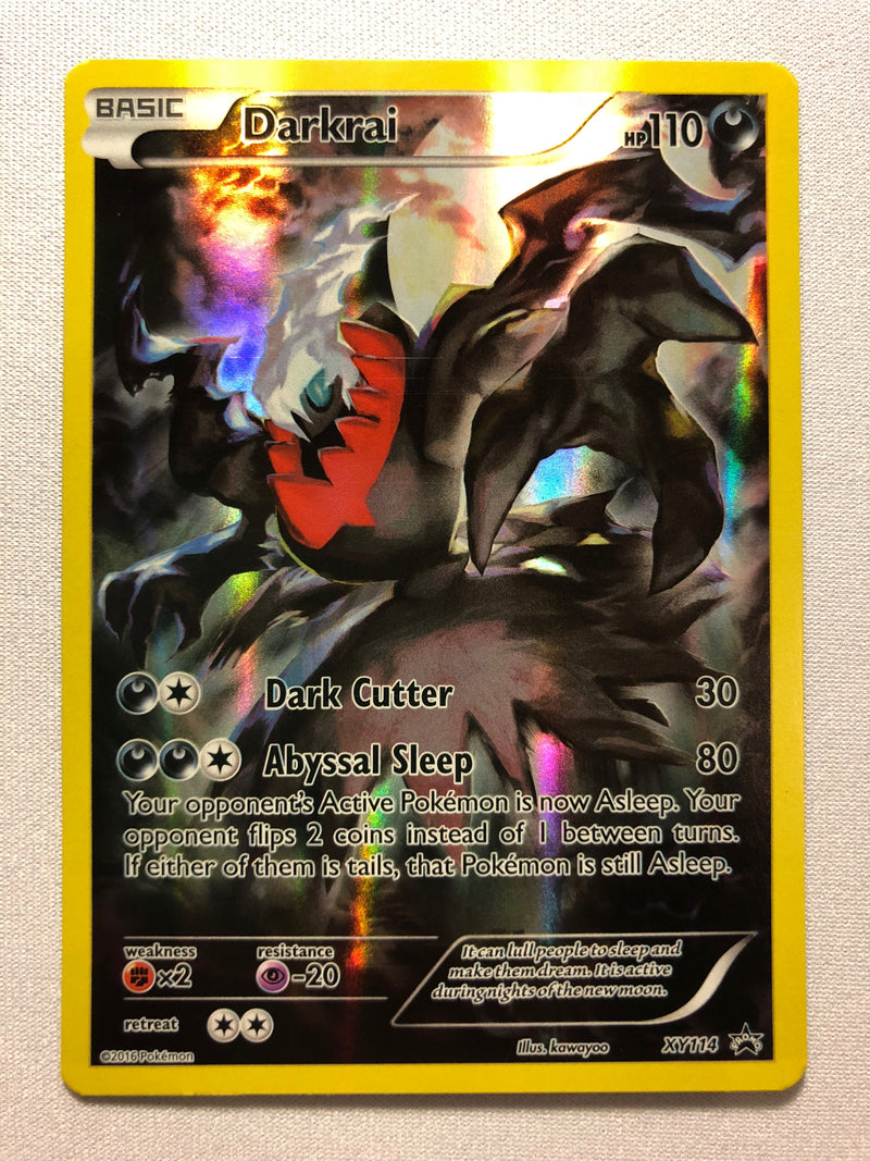 Darkrai XY114 Full Art Black Star Promo Holo Rare Pokemon Card Near Mint