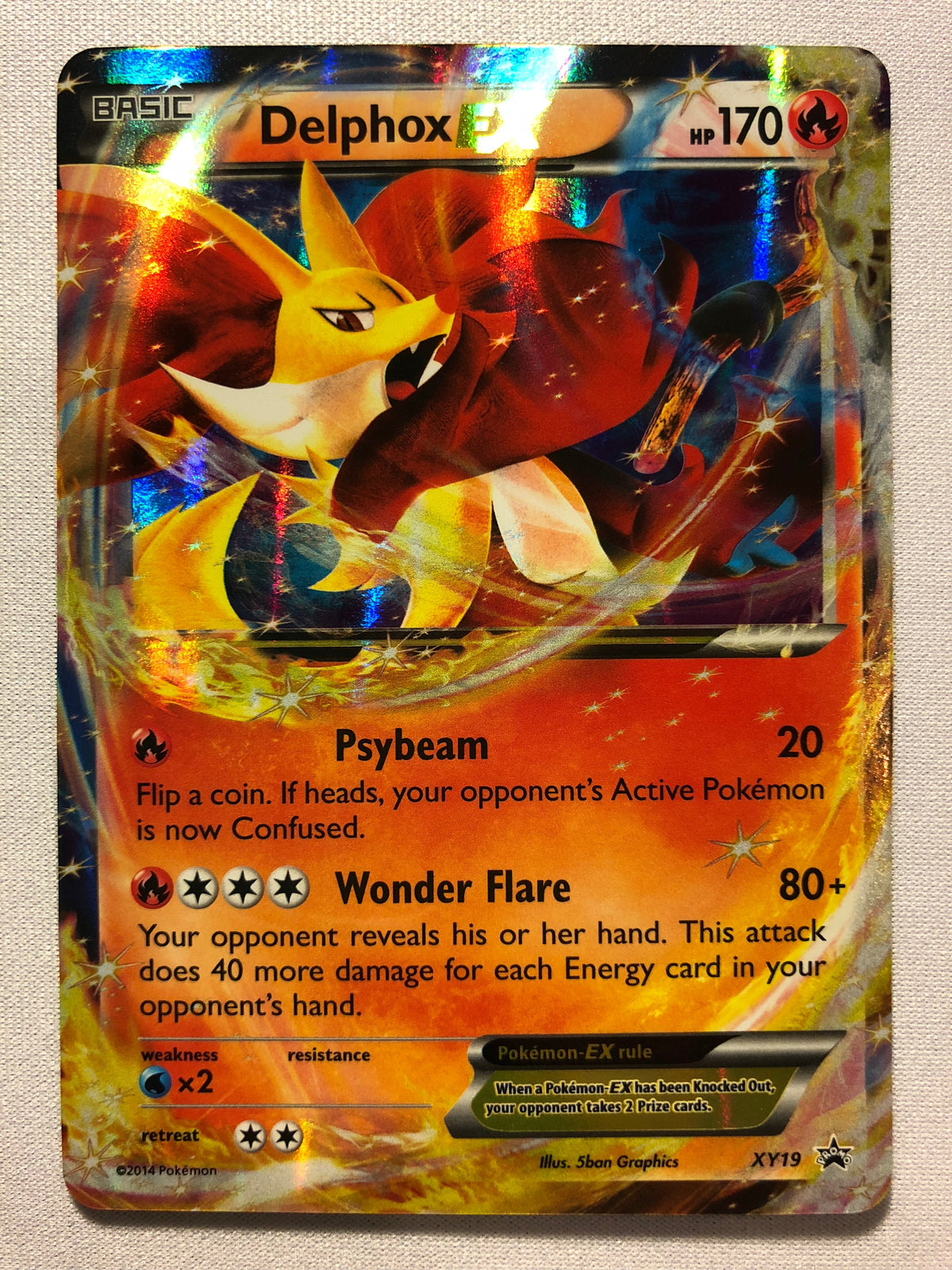 delphox pokemon card price Delphox EX XY19 Holo Ultra Rare Black Star Promo Pokemon Card Near Min