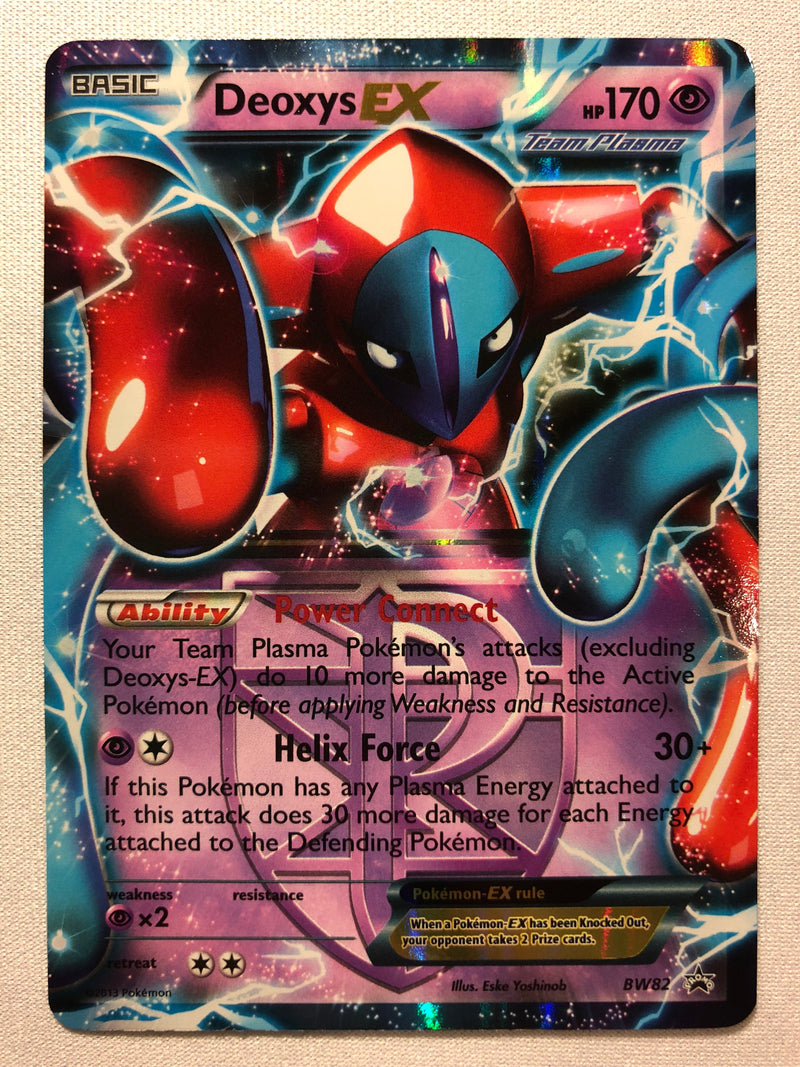 Deoxys EX BW82 Holo Rare Black Star Promo Pokemon Card Near Mint