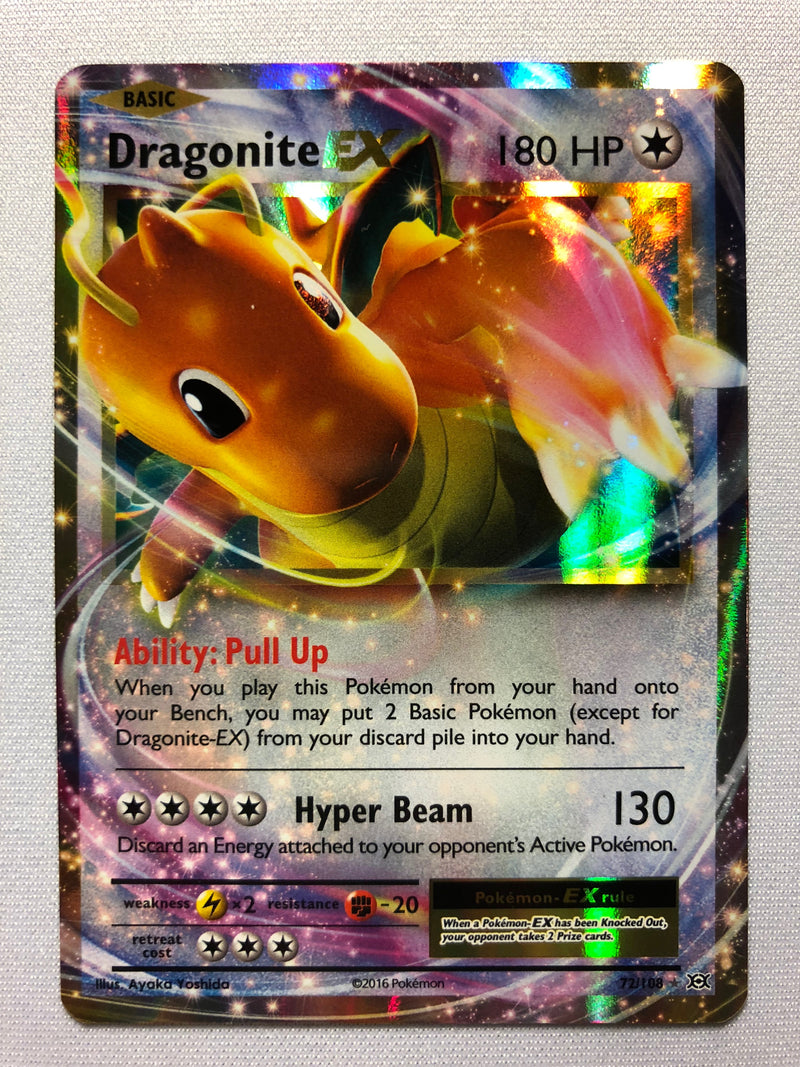 Dragonite EX 72/108 Ultra Rare Holo XY Evolutions Pokemon Card Near Mint