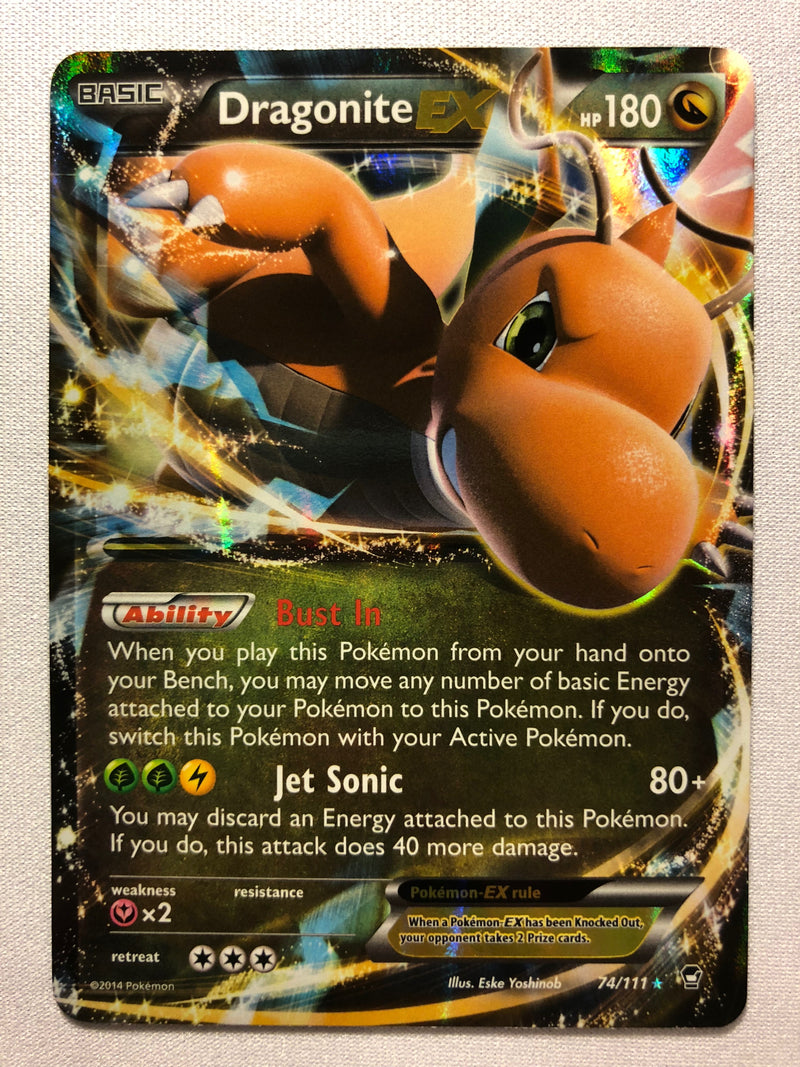 Dragonite EX 74/111 Holo Ultra Rare XY Furious Fists Pokemon Card Near Dragonite EX 74/111 Holo Ultra Rare XY Furious Fists Pokemon Card Near