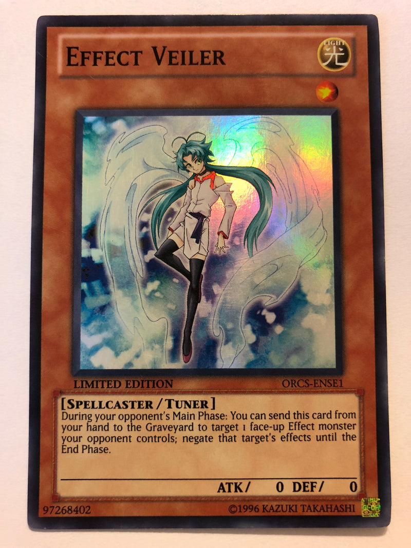 Yugioh Effect Veiler ORCS-ENSE1 Super Rare Limited Edition Near Mint