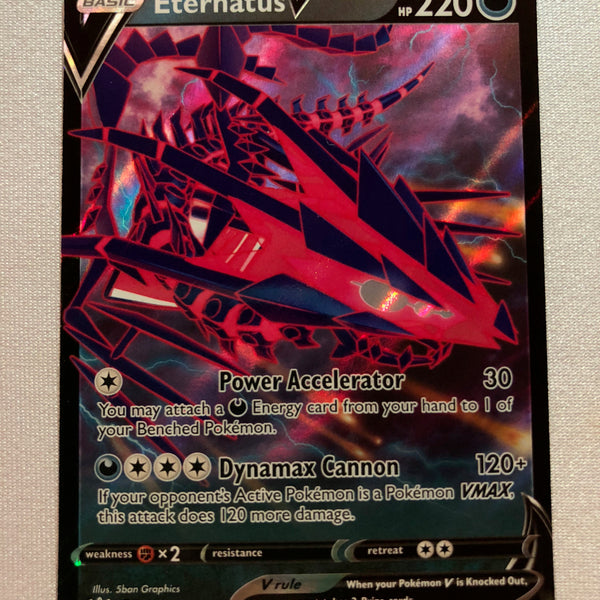 Eternatus V 116/189 Ultra Rare Darkness Ablaze Pokemon Card Near Mint