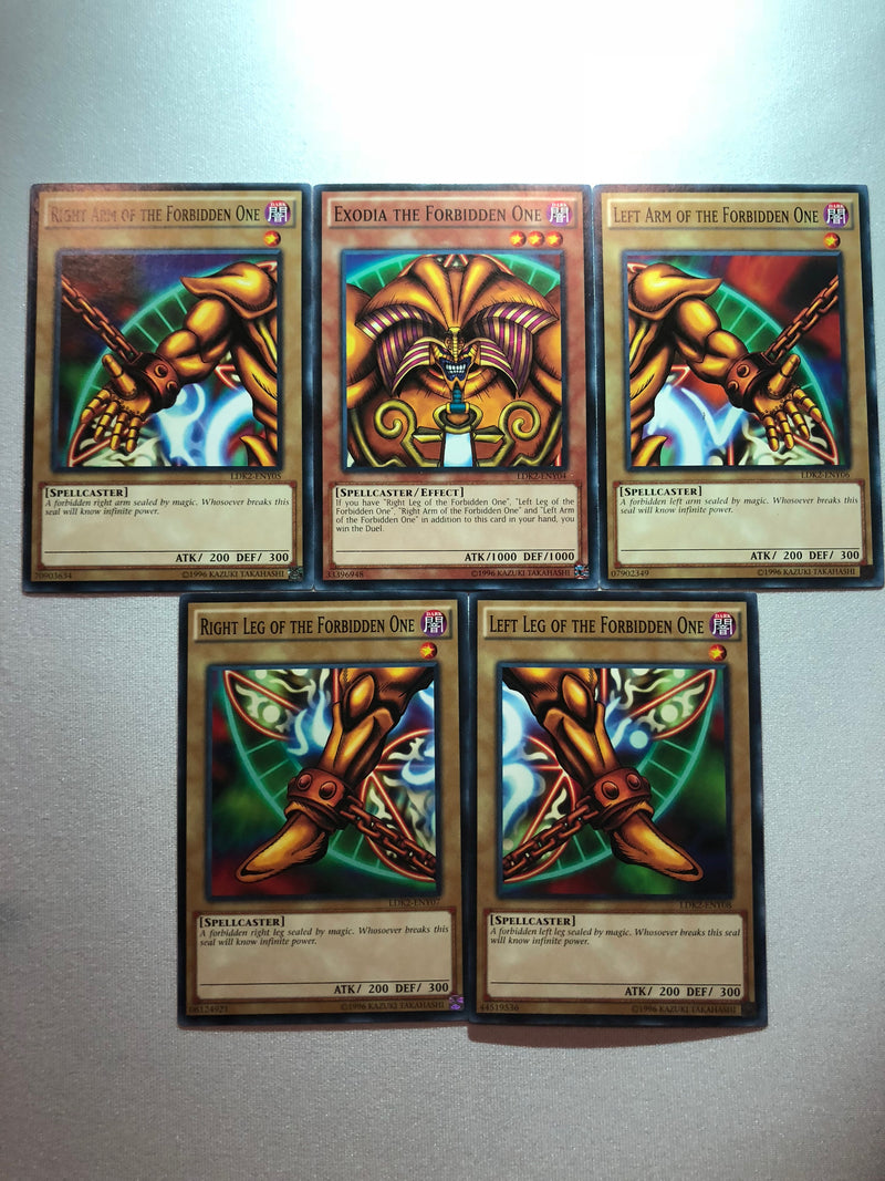 Yugioh Exodia the Forbidden One LDK2-DEY04 - LDK2-DEY08 Unlimited Ed Common NM