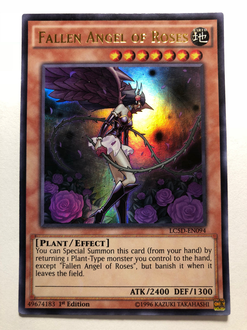 Yugioh Fallen Angel of Roses LC5D-EN094 1st Edition Ultra Rare Near Mint
