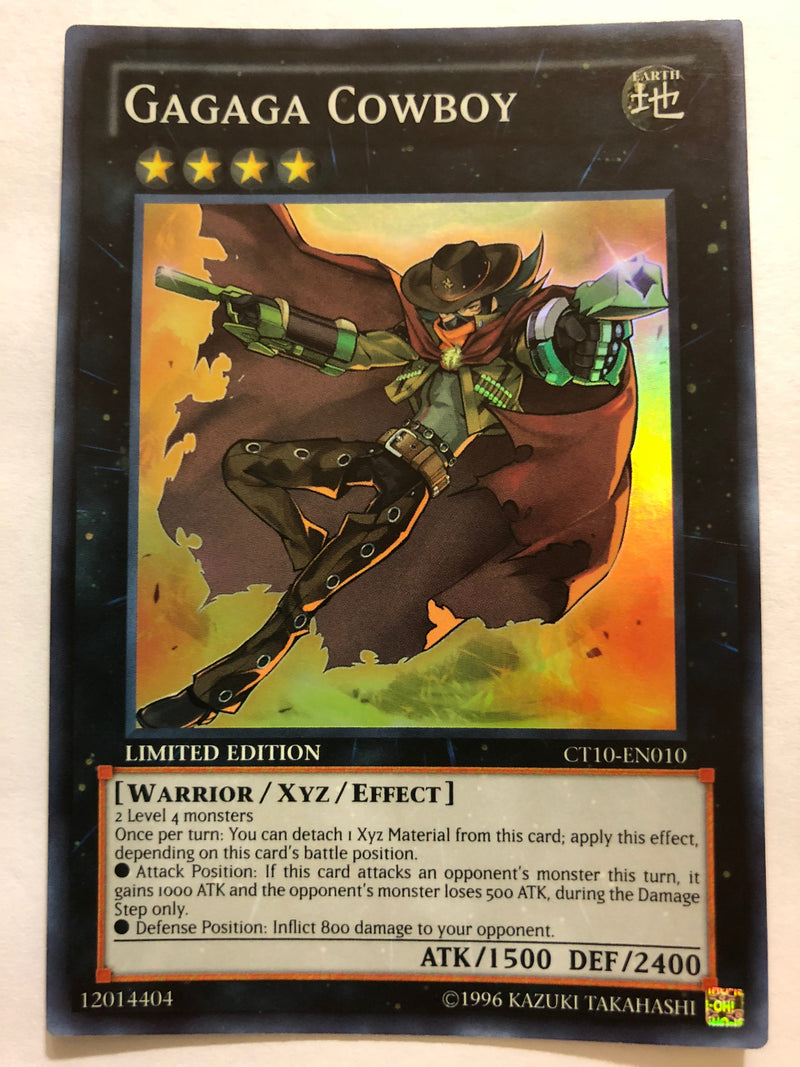 Yugioh Gagaga Cowboy CT10-EN010 Super Rare Limited Edition Near Mint Yugioh Gagaga Cowboy CT10-EN010 Super Rare Limited Edition Near Mint
