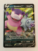 Galarian Slowbro V 099/189 Darkness Ablaze Holo Rare Pokemon Card Near Mint