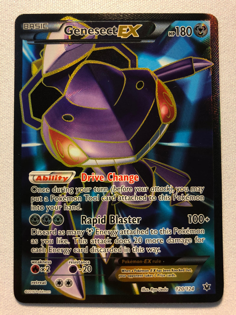 Genesect EX 120/124 XY Fates Collide Holo Ultra Rare Pokemon Card Near Mint