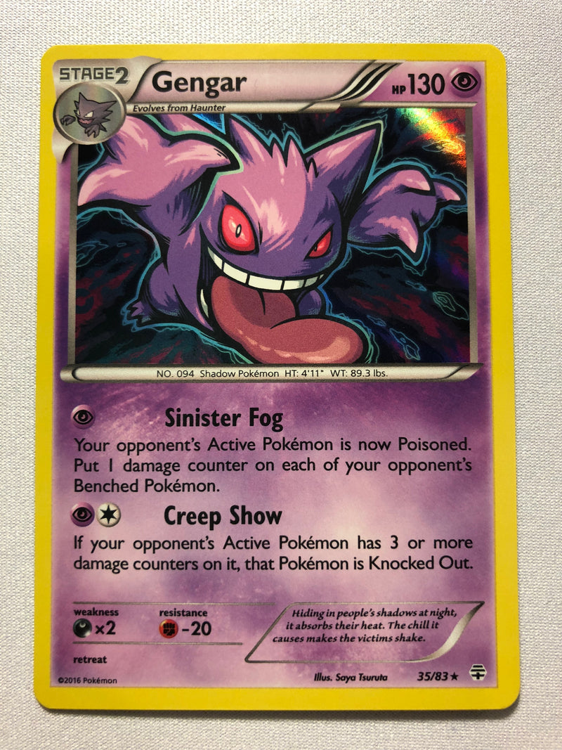 Gengar 35/83 Holo Rare Pokemon Card Near Mint
