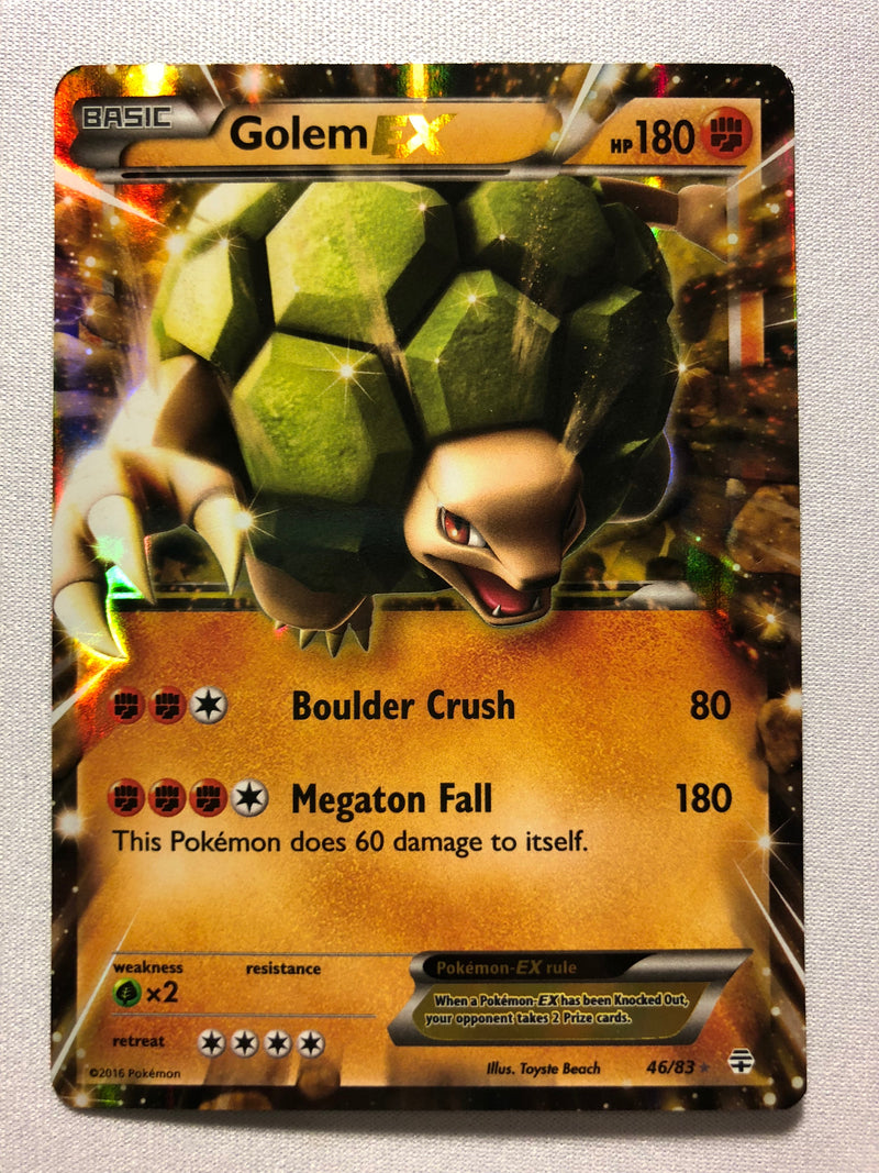 Golem EX 46/83 Holo Rare Generations Pokemon Card Near Mint Golem EX 46/83 Holo Rare Generations Pokemon Card Near Mint