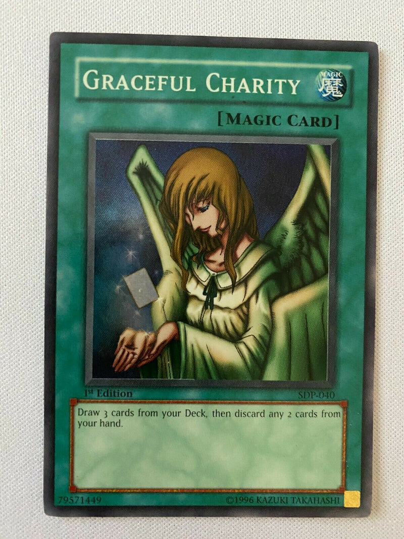Yugioh Graceful Charity SDP-040 1st Edition Super Rare Near Mint
