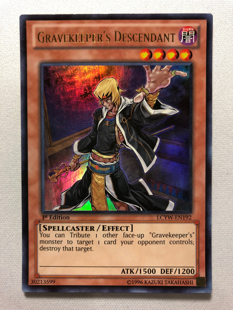 Yugioh Gravekeeper's Descendant LCYW-EN192 Ultra Rare 1st Edition Near Mint