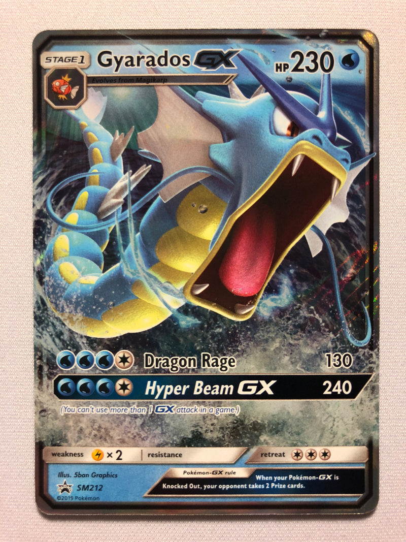 Gyarados GX SM212 Black Star Promo Holo Rare Pokemon Card Near Mint