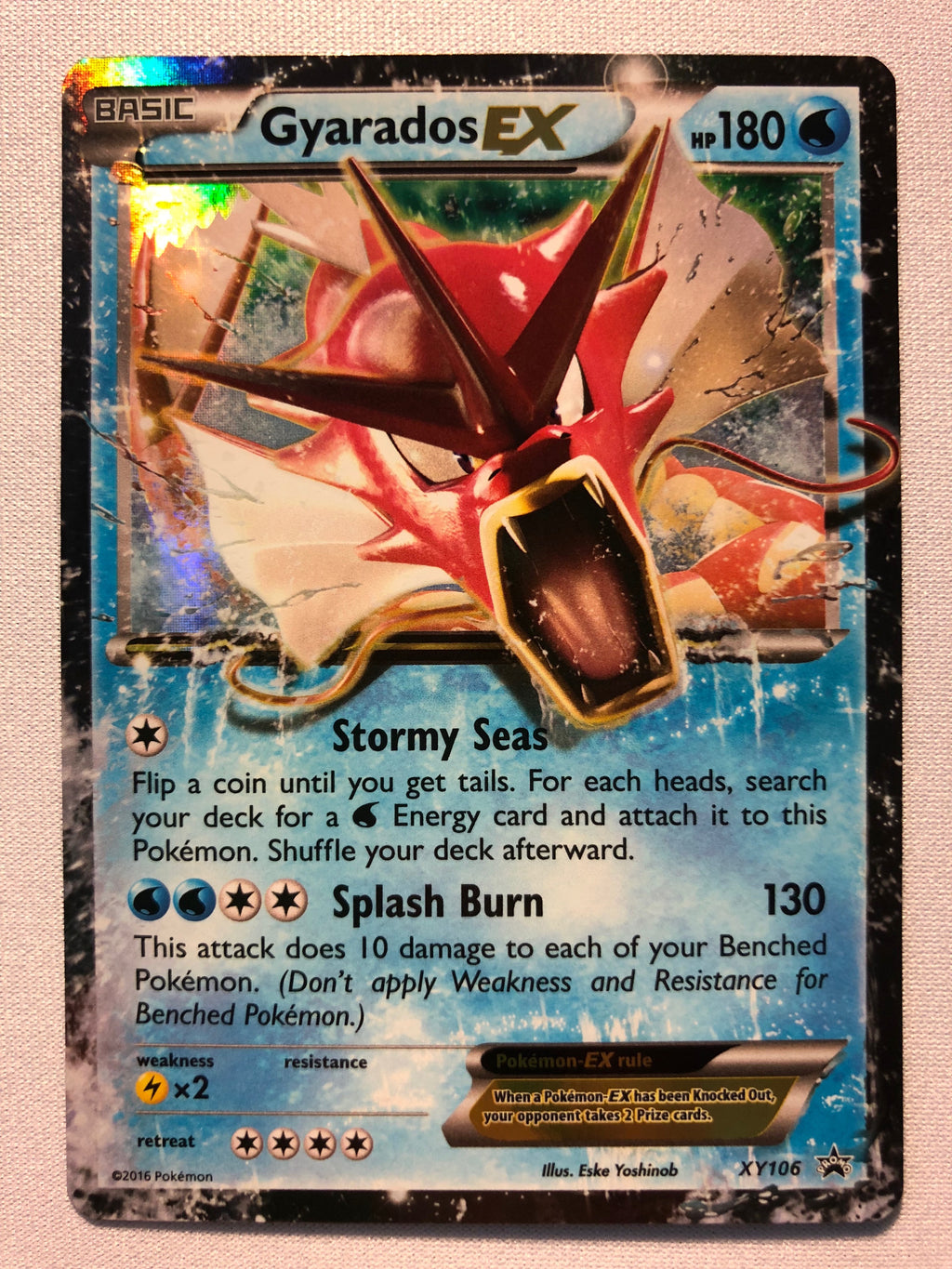 shiny gyarados pokemon card value Gyarados EX XY106 Black Star Promo Holo Ultra Rare Pokemon Card Near M