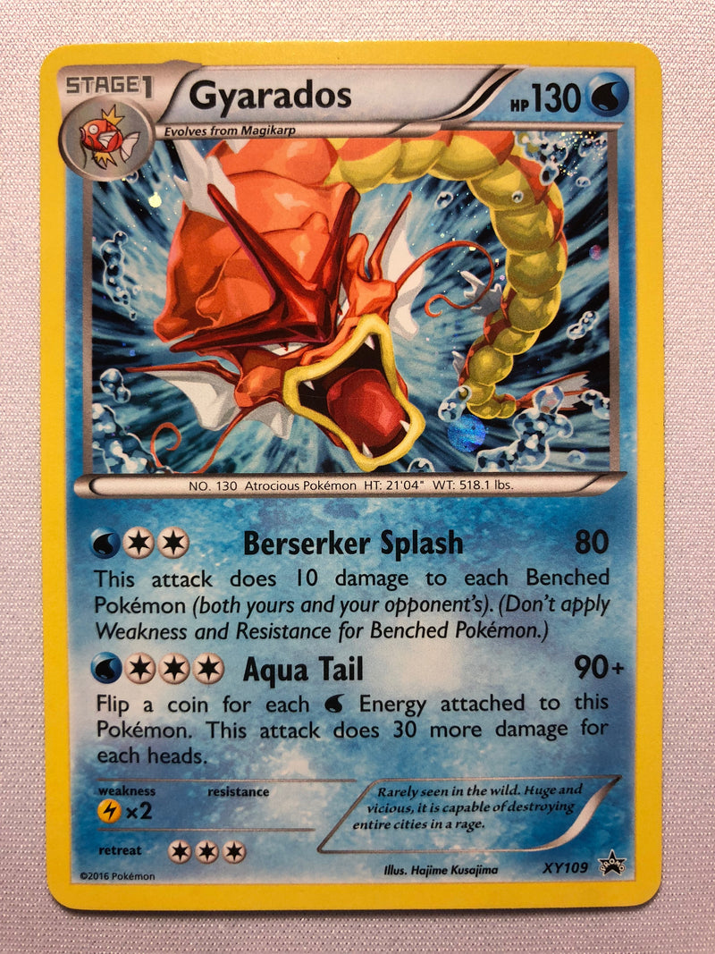 Gyarados XY109 Holo Rare Black Star Promo Pokemon Card Near Mint