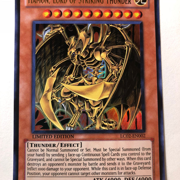 hamon yugioh card Yugioh Hamon, Lord of Striking Thunder LC02-EN002 Ultra Rare Limited E