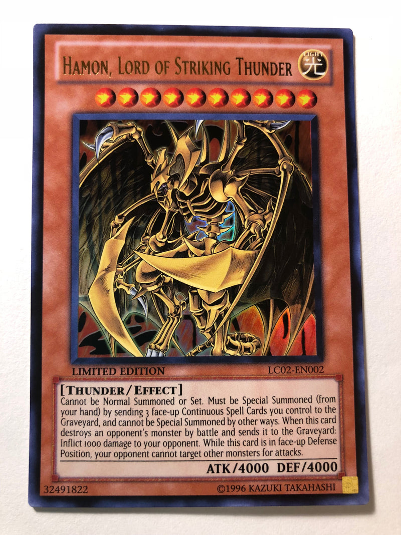 Yugioh Hamon, Lord of Striking Thunder LC02-EN002 Ultra Rare Limited E